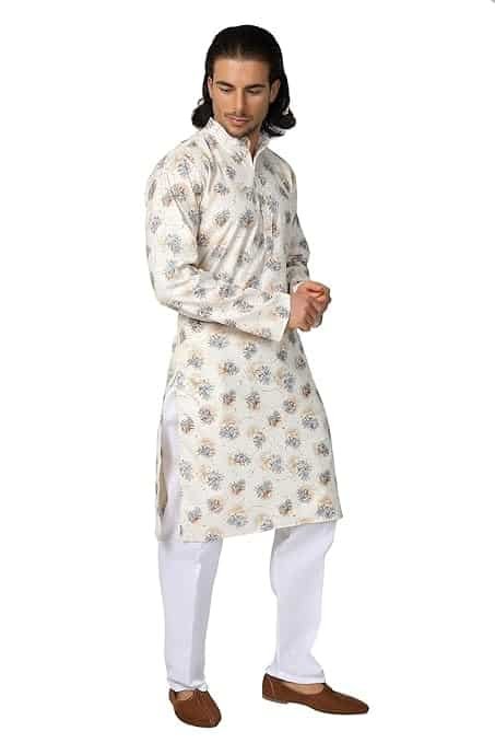 MAG Men's Casual Cotton Blend Kurta Pajama Set