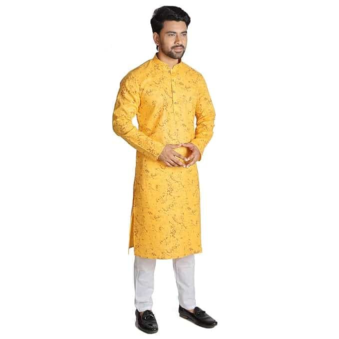 RIGAL Men's Magic Printed Kurta Pyjama Set Stylish sadra Pajama