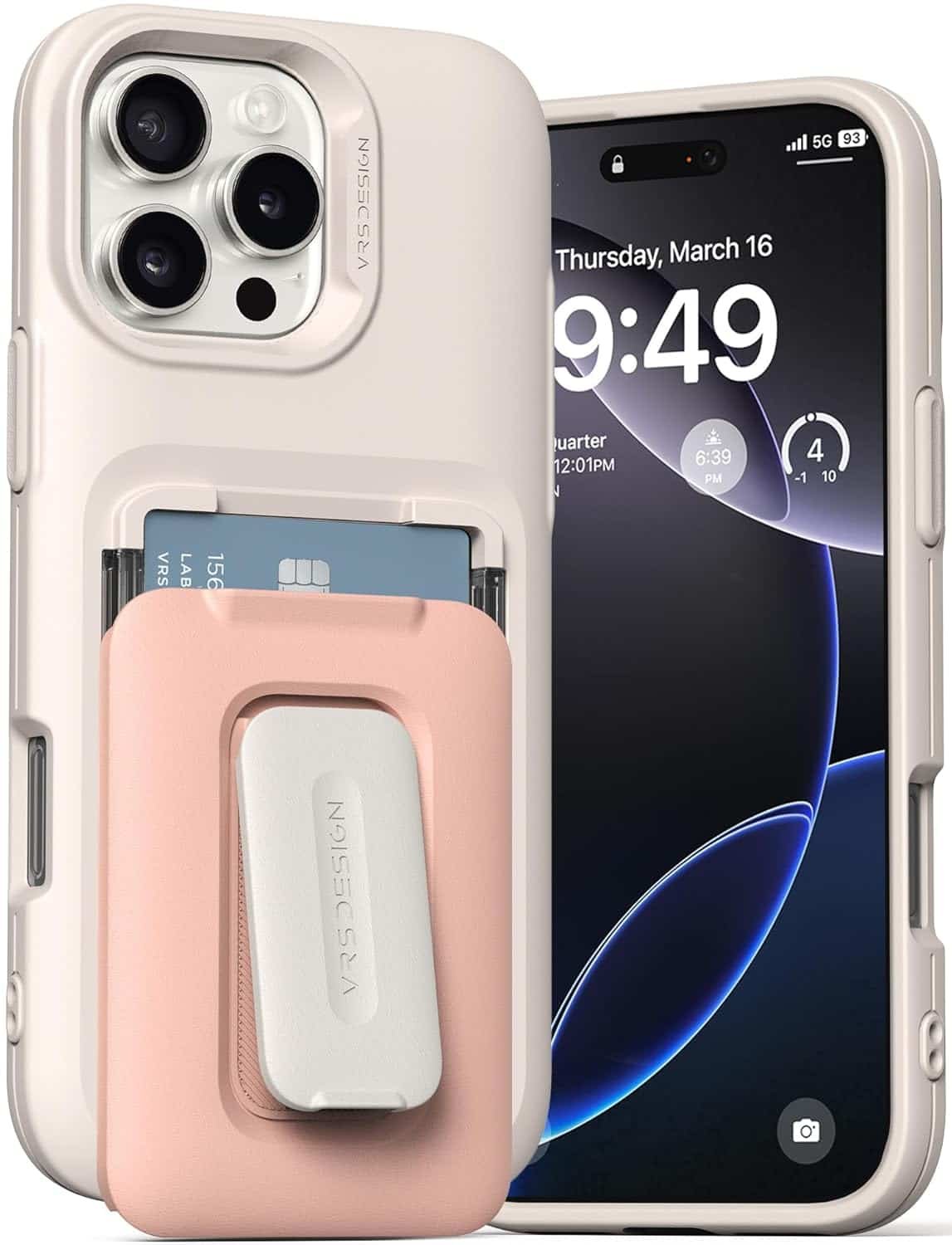 Premium Card Wallet VRS DESIGN Orb Case for iPhone 16 Pro Max