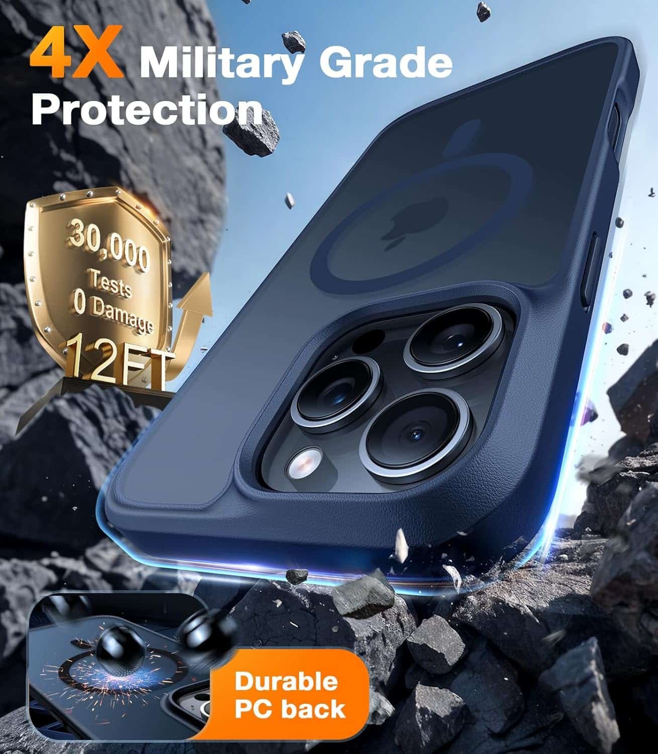 TORRAS Magnetic Shockproof Case for iPhone 16 Pro Max