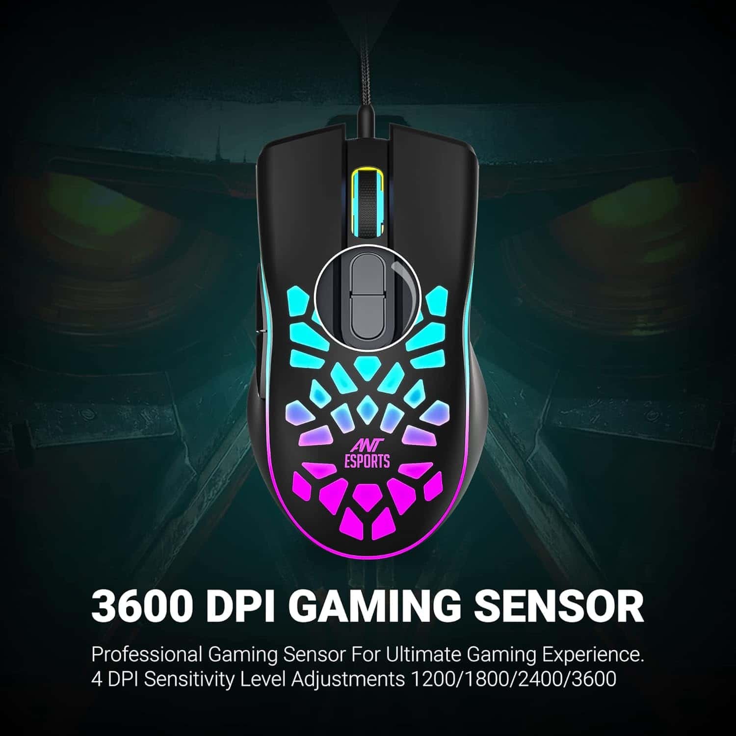 Ant Esports GM80 RGB Wired Gaming Mouse
