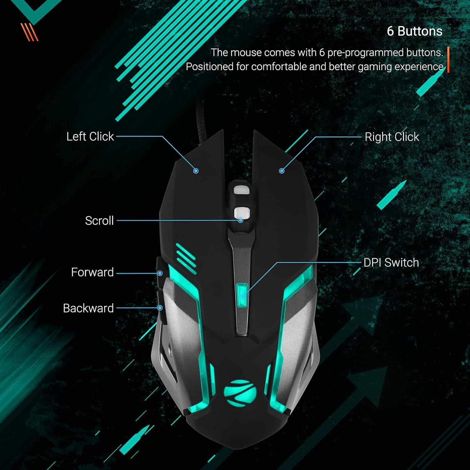 ZEBRONICS Transformer-M Gaming Mouse