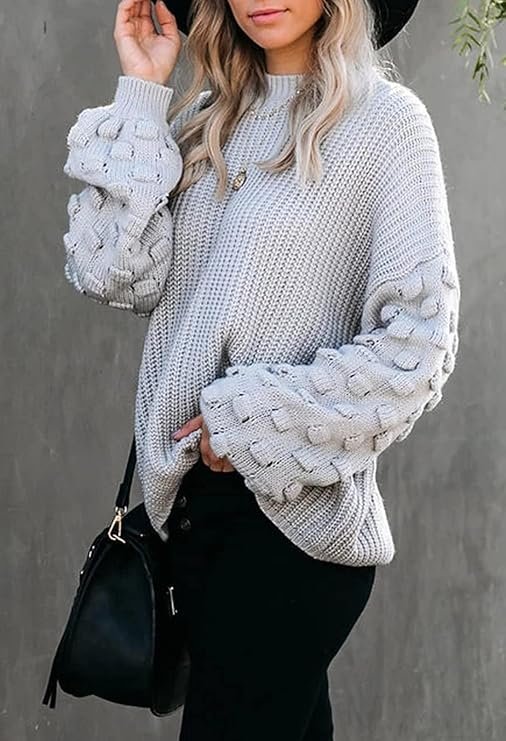 Sovoyontee Womens oversize Cozy Chunky Knit Sweater