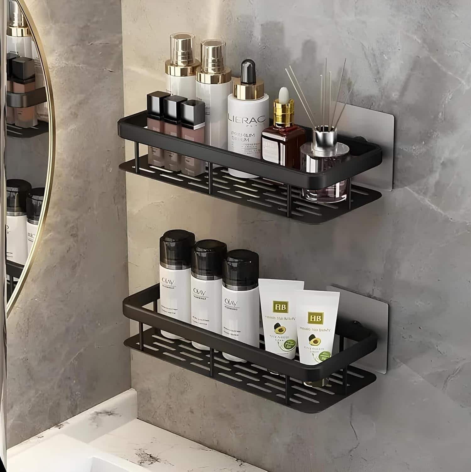 SR Multipurpose Self-Adhesive Wall-Mounted Shelves