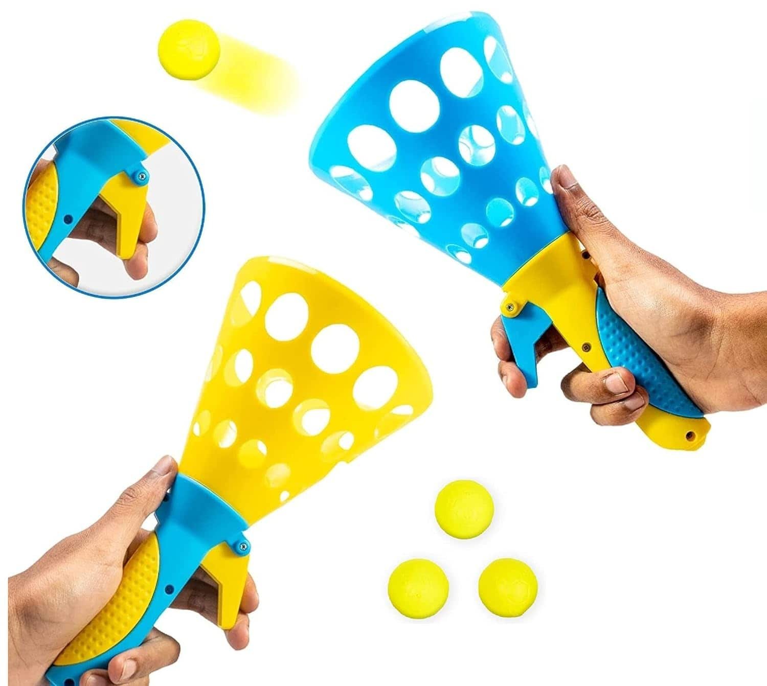 Storio Click and Catch Twin Ball Launcher Game
