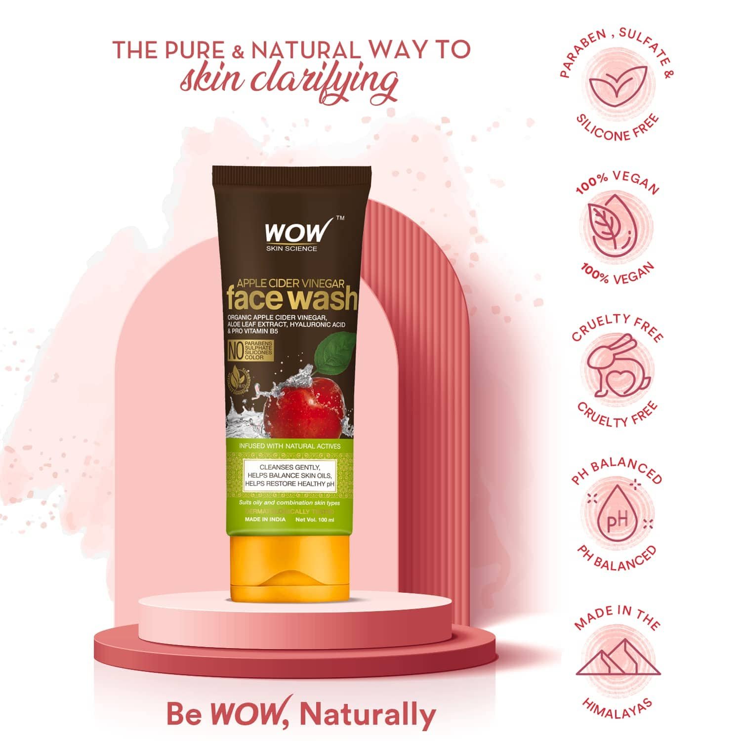 WOW Skin Science Apple Cider Vinegar Face Wash