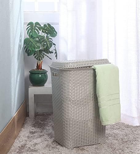 Covered Laundry Basket with Ventilation
