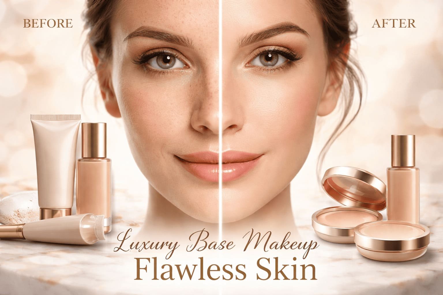 Luxury Base Makeup for Flawless Skin