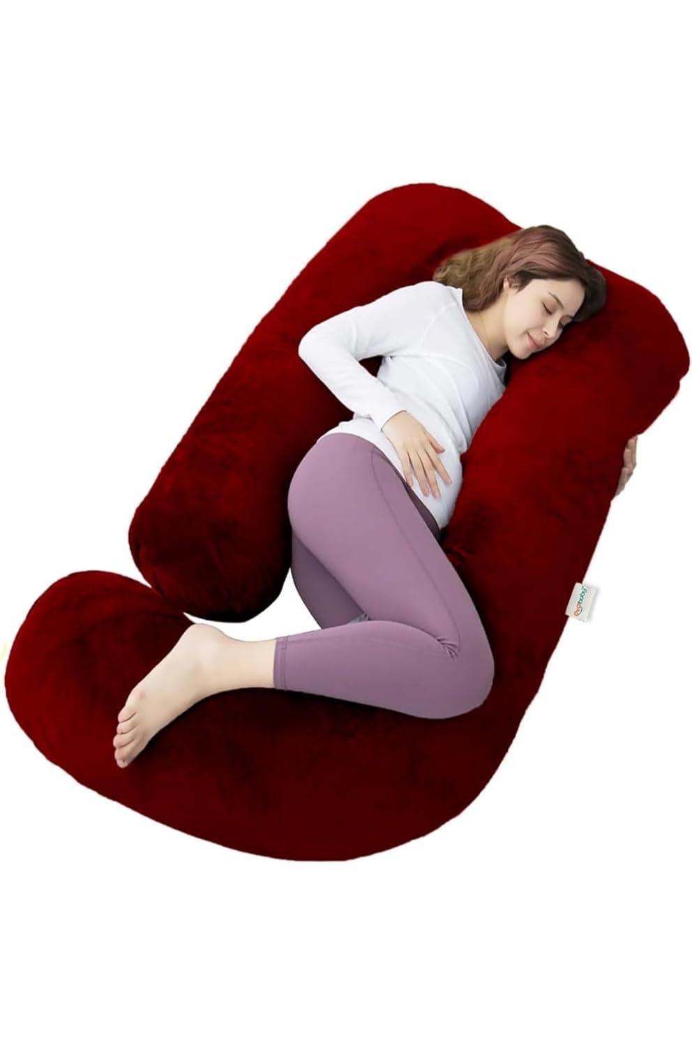 OYO Baby Pregnancy Pillows for Sleeping J-Shape Full Body Pillow and Maternity Support