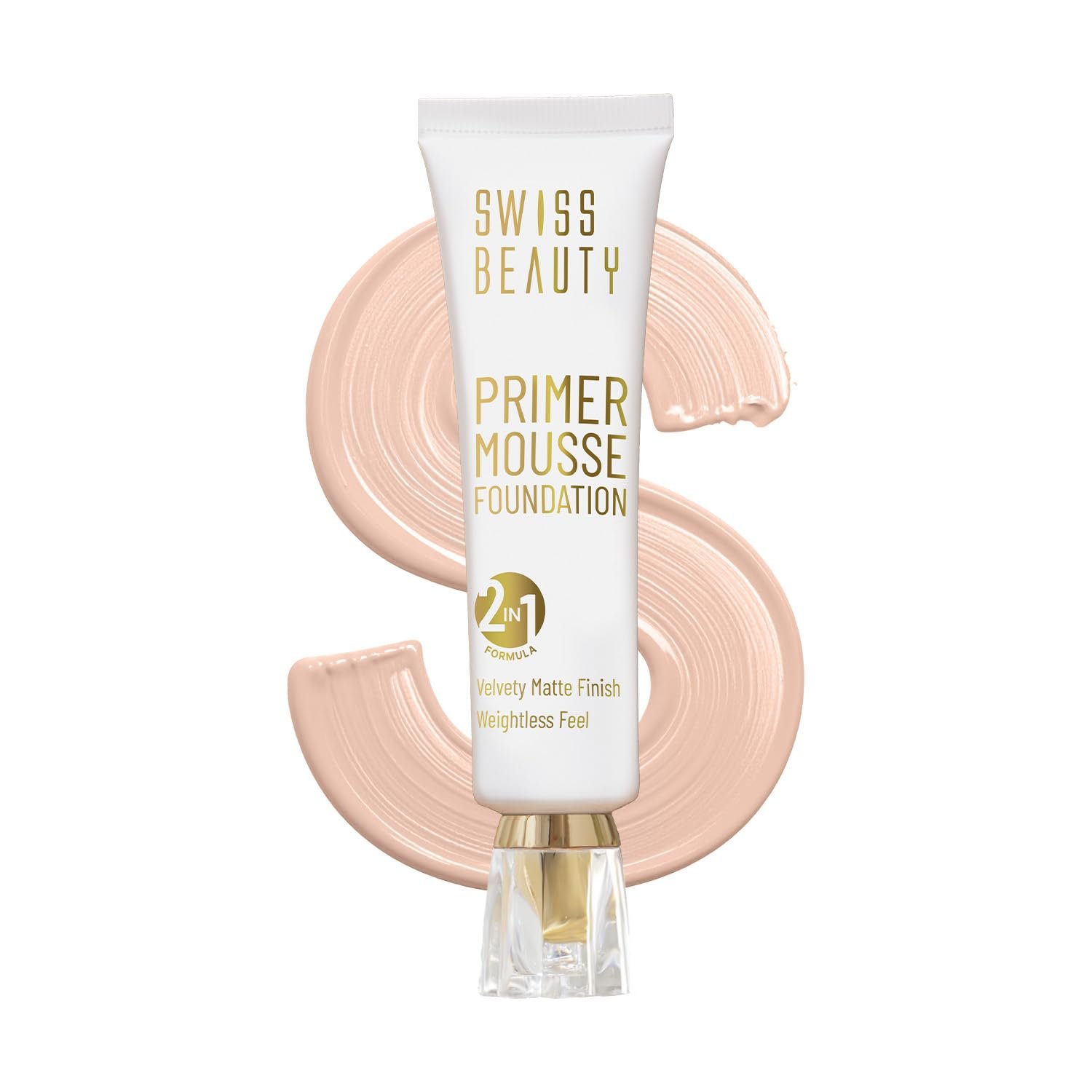 Swiss Beauty Primer Mousse Foundation – Natural Beige