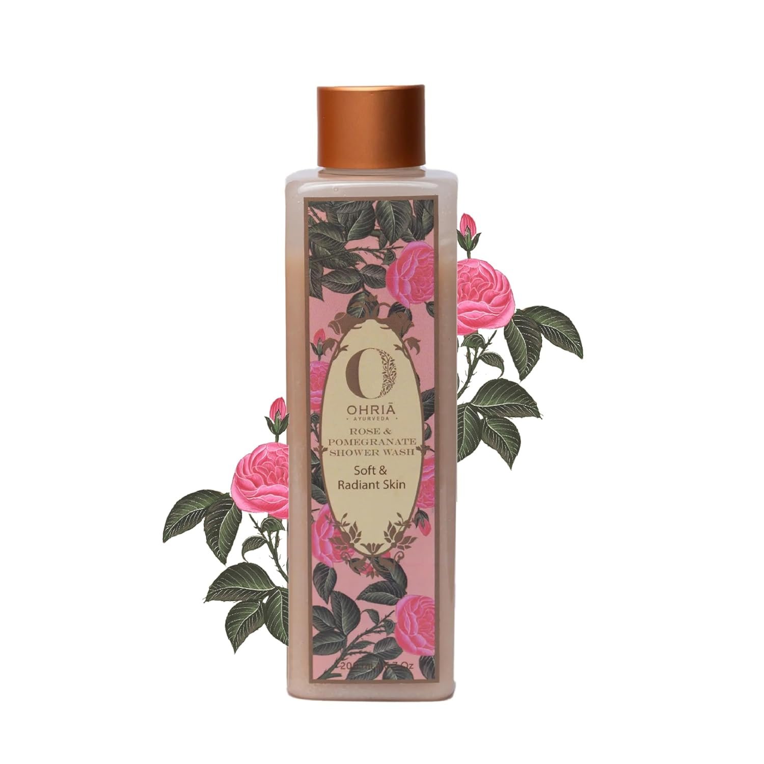 Ohria Ayurveda Rose & Pomegranate Shower Oil