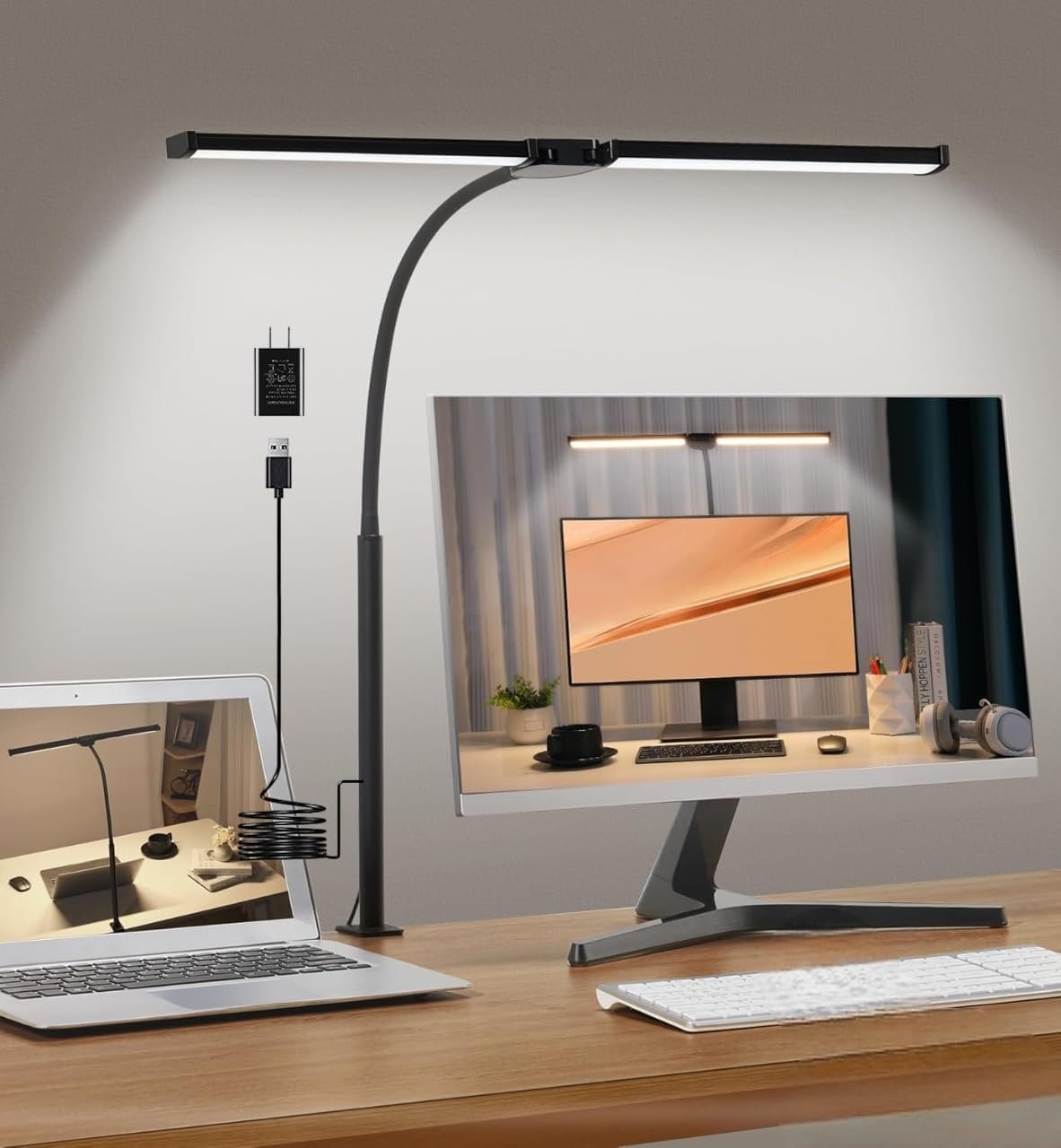 Adjustable Desk Lamps with Eye Protection