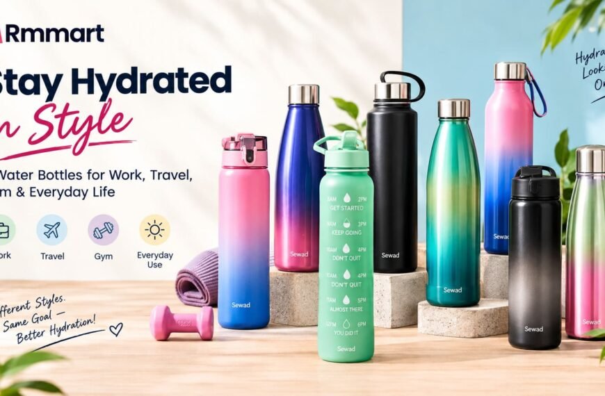Stylish Water Bottles for Work Travel Gym